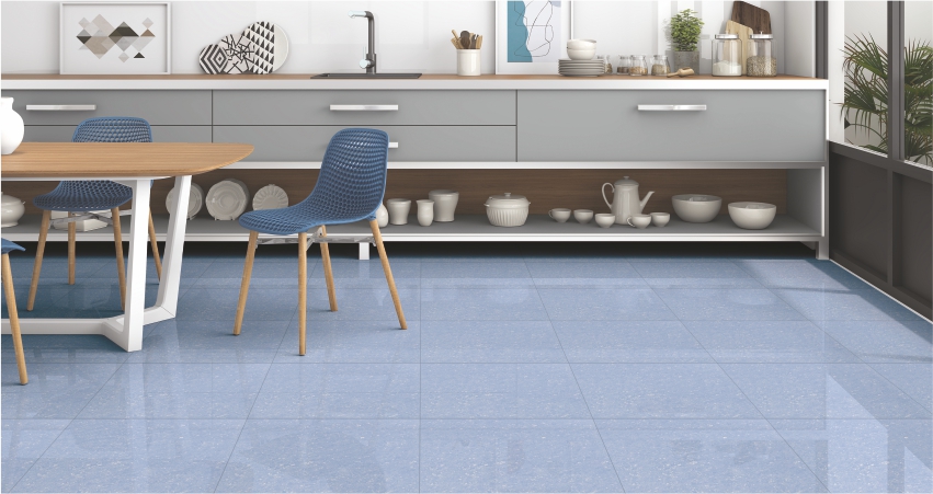 Glossy 3d Porcelain Floor Tiles, 2x2 Feet(600x600 mm)