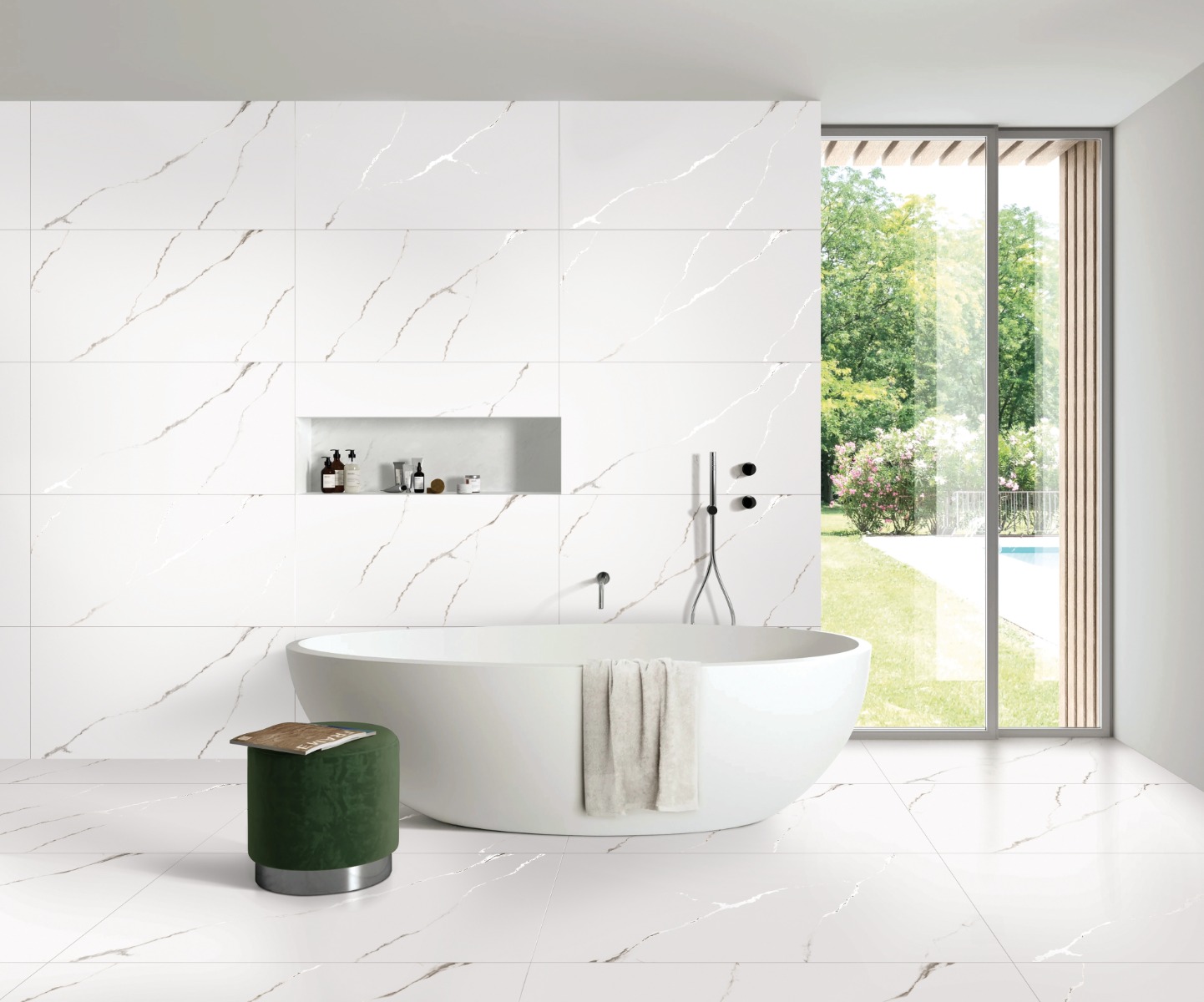 Buy 600x1200 Carving Statuario Veins Marble Online | Orientbell Tiles