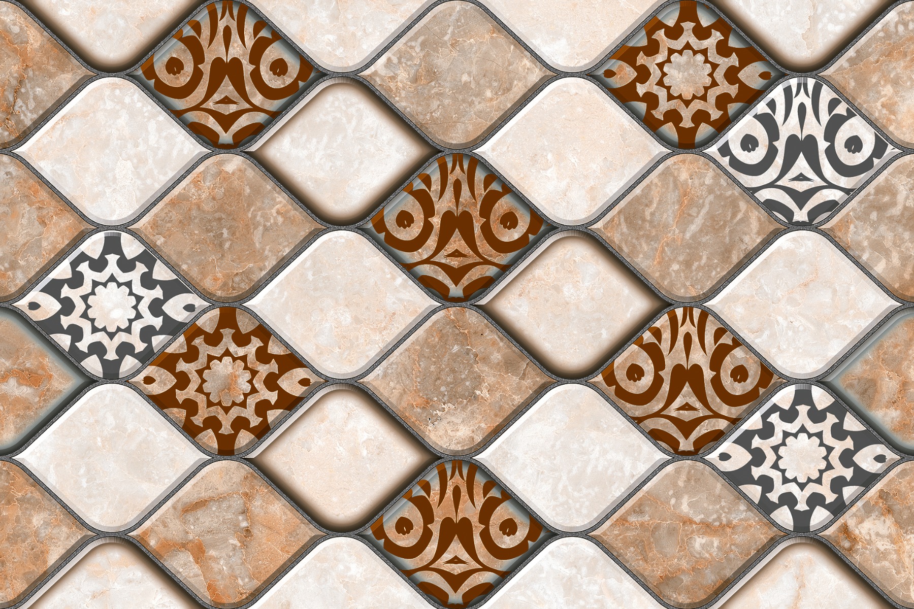 Brown Marble Tiles for Bathroom Tiles, Living Room Tiles, Kitchen Tiles, Bedroom Tiles, Balcony Tiles