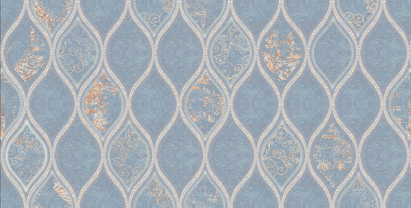 Osby® Blue Patterned Porcelain Tiles