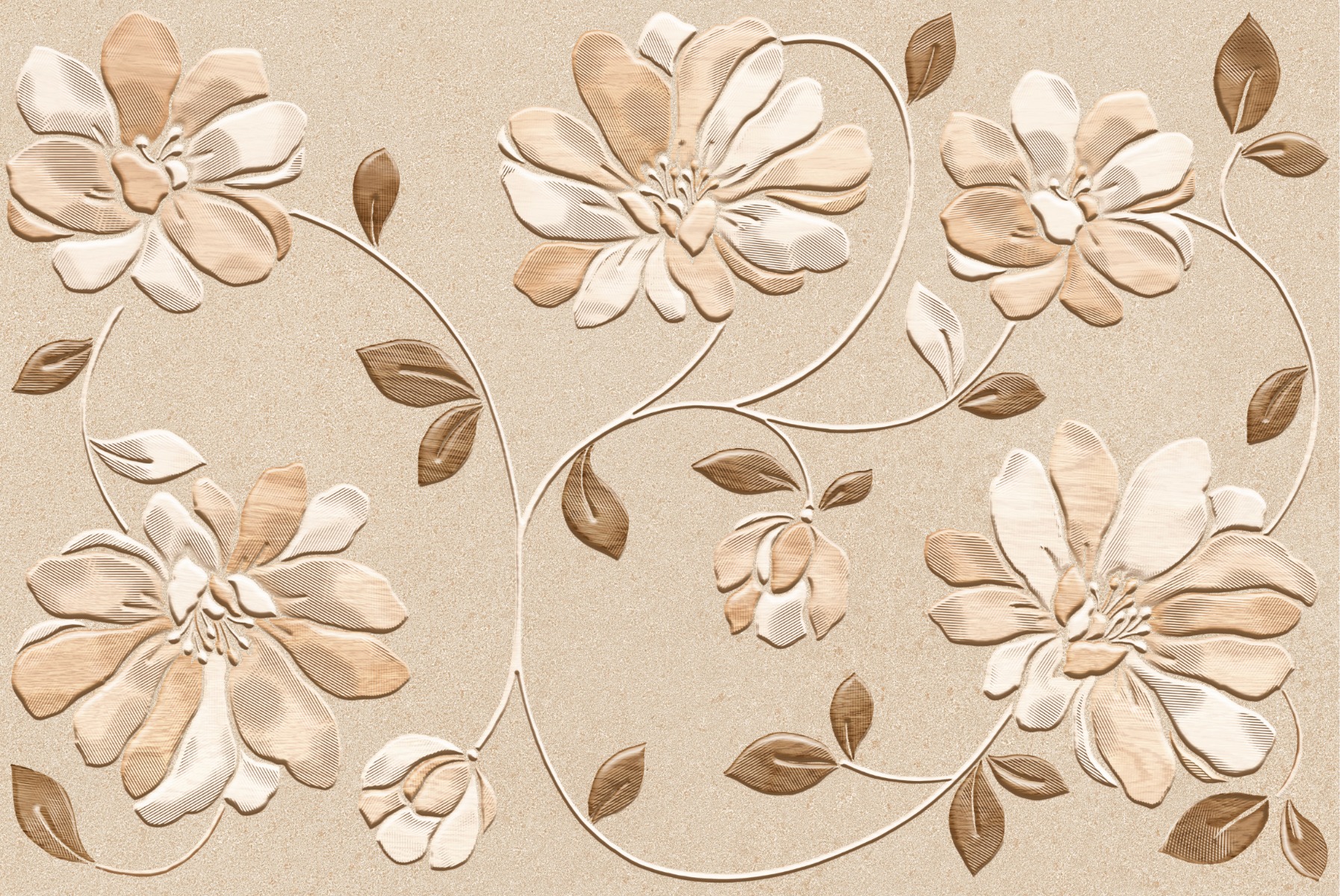 Buy OHM Calendula Beige HL Floor Tiles Online Orientbell Tiles