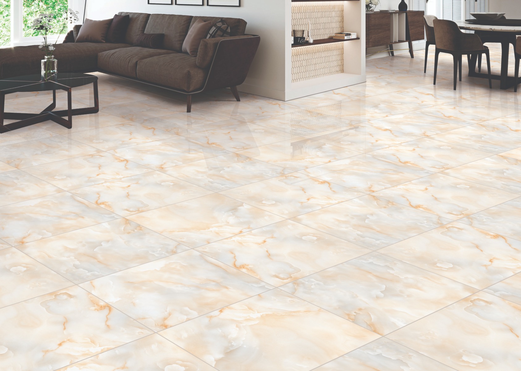 Buy PGVT Onyx Verde Floor Tiles Online | Orientbell Tiles