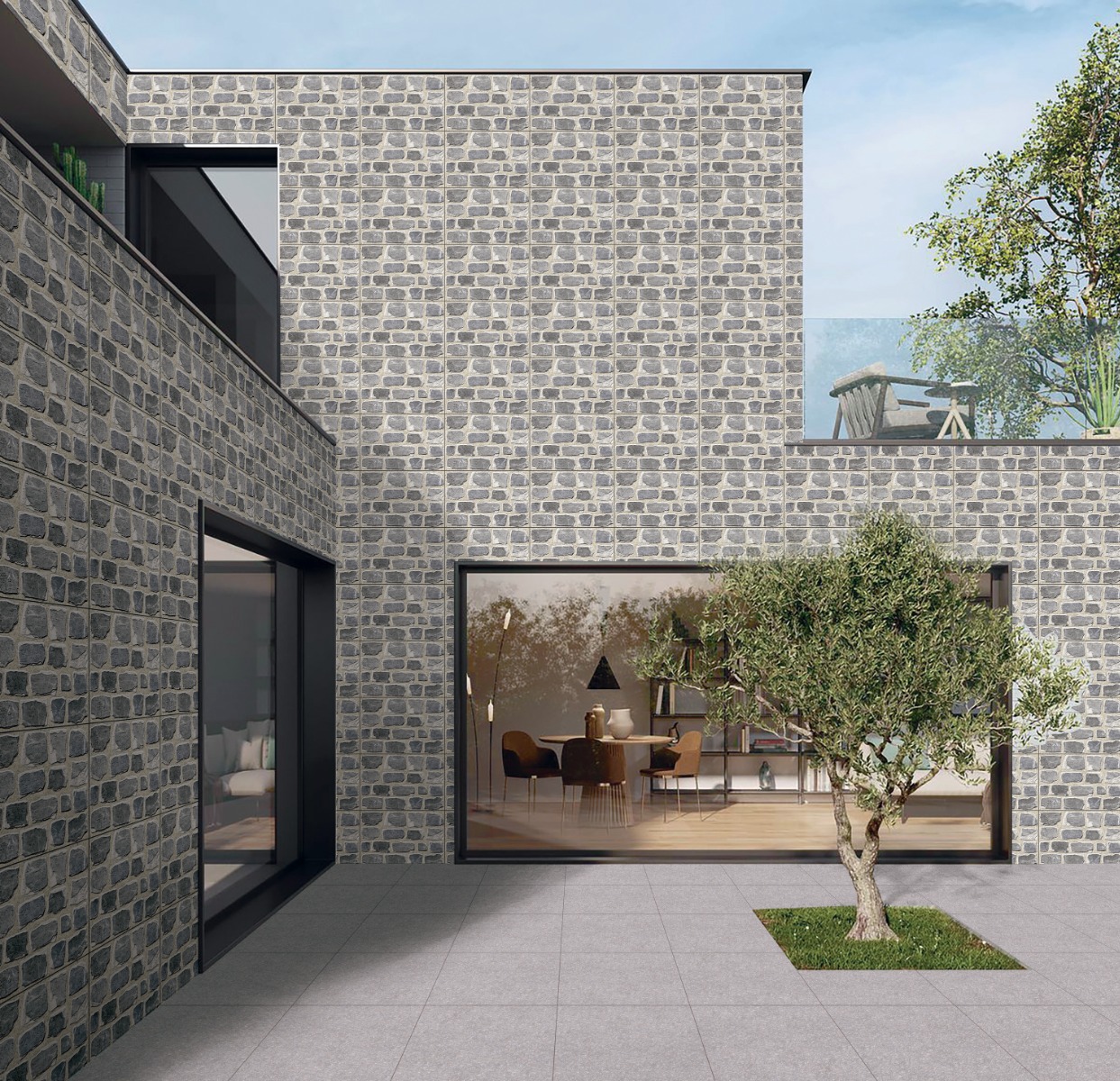 Buy 300x450 SEM Rock Grey Wall Tiles Online | Orientbell Tiles