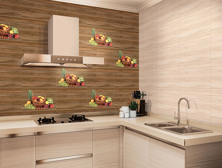 Buy 300x450 SDG Zonte Brown DK Wall Tiles Online | Orientbell Tiles