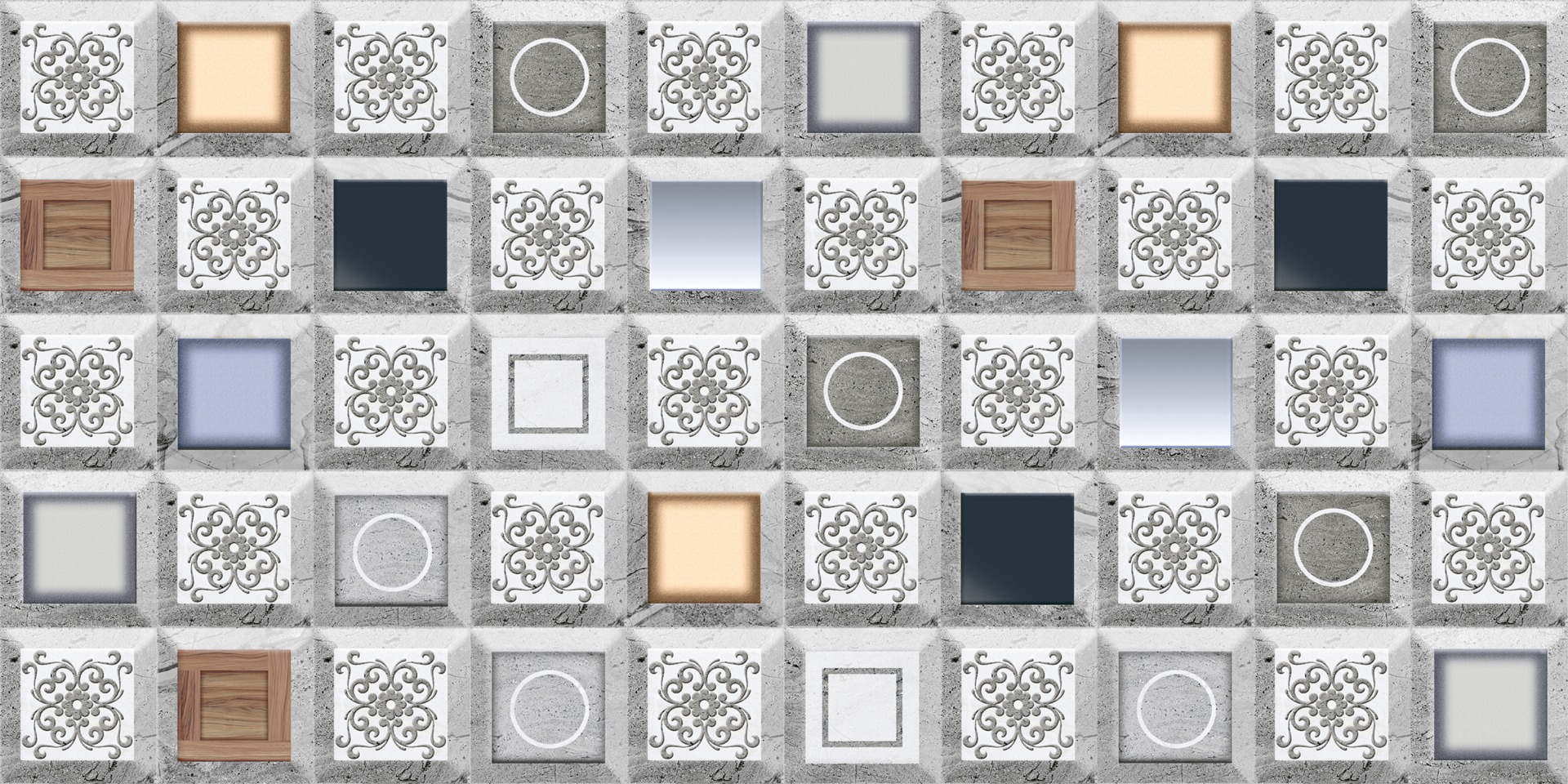 Designer Glass Mosaic Tiles for Floor & Wall at the Best Price in  India